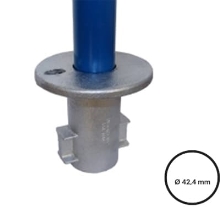 Konstrukční fitinka, spojka ocelových trubek pr. 42,4 mm – zemní objímka pro trubky 134-C42