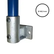 Konstrukční fitinka, spojka ocelových trubek pr. 48,3 mm – boční úchyt (horizontální) 145-D48
