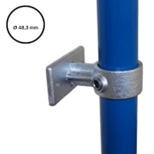 Konstrukční fitinka, spojka ocelových trubek pr. 48,3 mm – držák zábradlí 143-D48