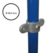 Konstrukční fitinka, spojka ocelových trubek pr. 48,3 mm – kloubový 