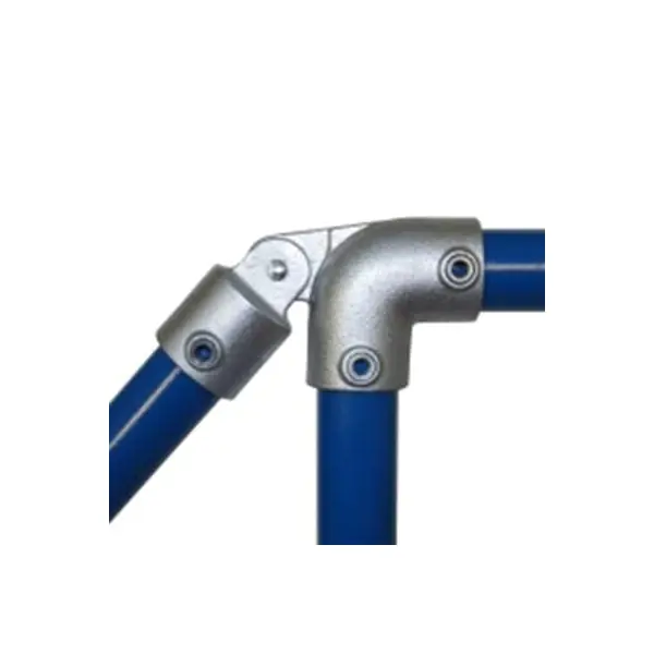 Konstrukční fitinka, spojka ocelových trubek pr. 48,3 mm – koleno s kloubem 175-D48