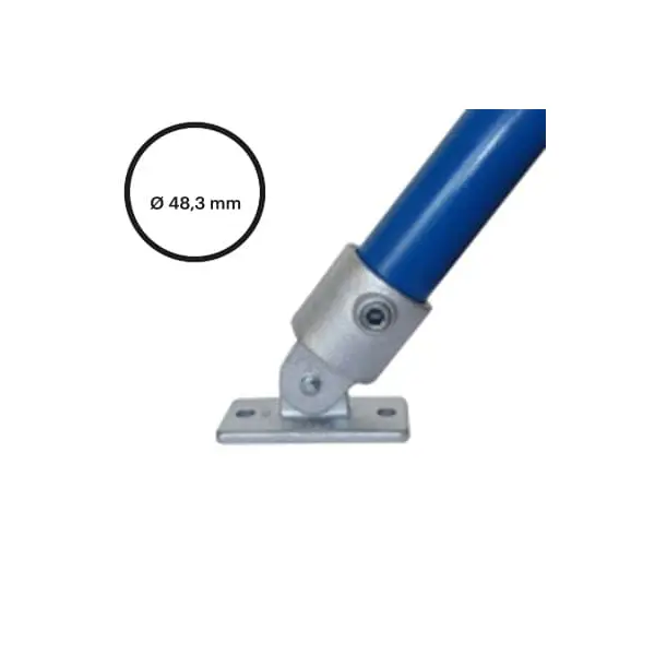Konstrukční fitinka, spojka ocelových trubek pr. 48,3 mm – komplet kloubového úchytu 169-D48