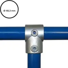 Konstrukční fitinka, spojka ocelových trubek pr. 48,3 mm – odbočka 101-D48