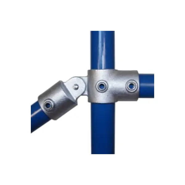 Konstrukční fitinka, spojka ocelových trubek pr. 48,3 mm – odbočka s kloubem 174-D48