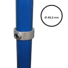 Konstrukční fitinka, spojka ocelových trubek pr. 48,3 mm – pojistný kroužek 179-D48