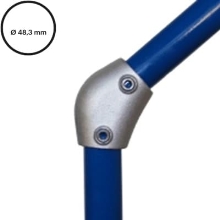 Konstrukční fitinka, spojka ocelových trubek pr. 48,3 mm – variabilní úhlová spojka 15-60 stupňů, 124-D48