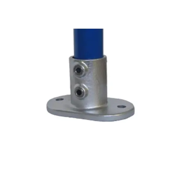 Konstrukční fitinka, spojka ocelových trubek pr. 60,3 mm – podstava přírubová konstrukční 132-E60