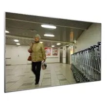 Kontrolní ploché zrcadlo Premium – akrylát, hliníkový rám, 60×80 cm