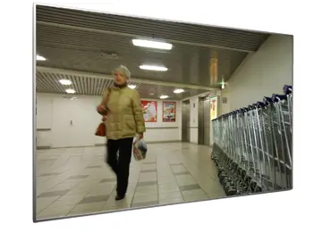 Kontrolní ploché zrcadlo Premium–akrylát, hliníkový rám