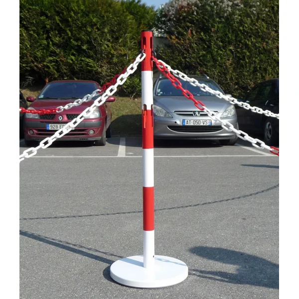 Kovový sloupek Standard – v.1000 mm, žluto-černá