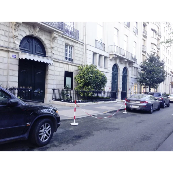 Kovový sloupek Standard – v.1000 mm, žluto-černá