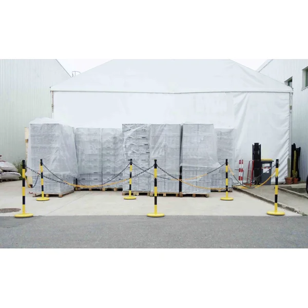 Kovový sloupek Standard – v.1000 mm, žluto-černá