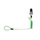 Lankový NLG Lanyard s uchycením na přilbu s nosností 1 kg – zelená, kov