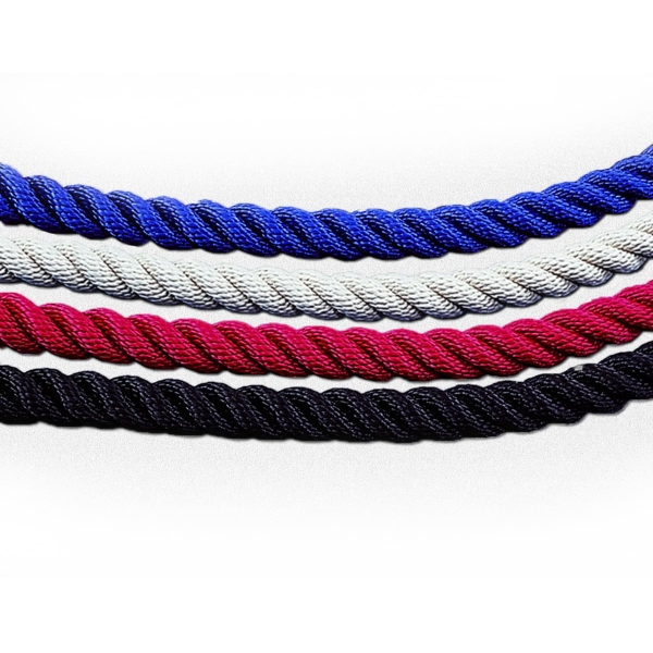 Lano točené typ Twisted, 2× koncovka SnapEnds – černá, 1,5 m