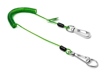 Lehký lankový NGL Lanyard pro lešenáské klíče s nosností 1 kg – zelená, kov