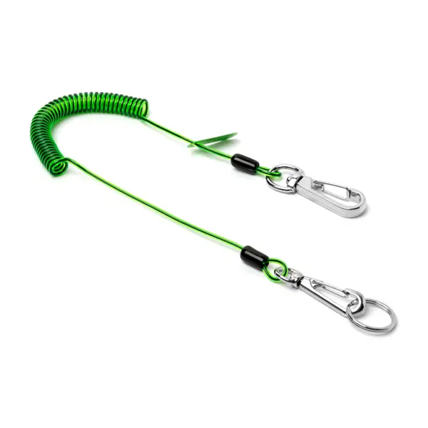 Lehký lankový NGL Lanyard pro lešenáské klíče s nosností 1 kg – zelená, kov