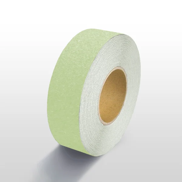 Luminiscenční protiskluzová páska standard WT-5416 – minerální granulát v syntetické pryskyřici, 25 mm × 18 m