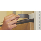 Magnetická lišta, držák regálových štítků, typ C – 15 mm × 1 m, balení 10 ks