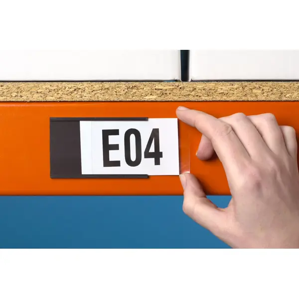 Magnetická lišta, držák regálových štítků, typ C – 80×500 mm, balení 20 ks