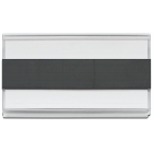 Magnetická lišta, držák regálových štítků, typ V – 25×100 mm, balení 100 ks