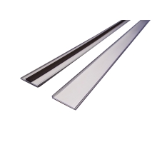 Magnetická lišta, držák regálových štítků, typ V – 38 mm × 1 m, balení 10 ks