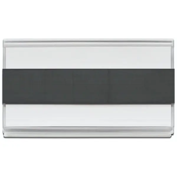 Magnetická lišta, držák regálových štítků, typ V – 38×100 mm, balení 100 ks