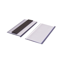 Magnetická lišta, držák regálových štítků, typ V – 54×100 mm, balení 100 ks