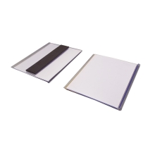Magnetická lišta, držák regálových štítků, typ V – 80×100 mm, balení 100 ks