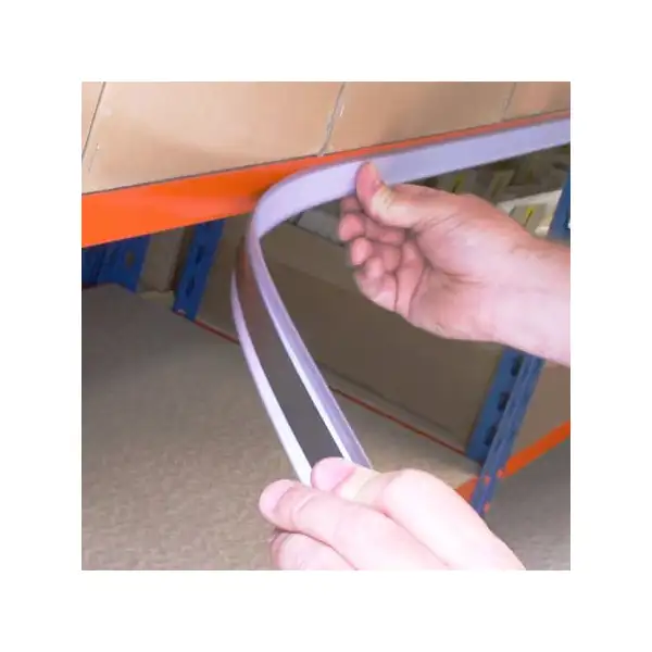 Magnetická lišta, držák regálových štítků, typ V – 80×200 mm, balení 50 ks