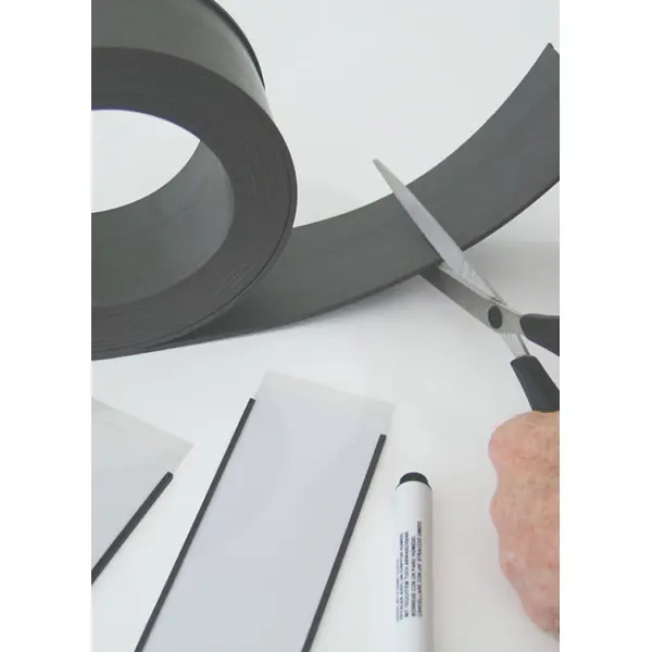 Magnetická lišta – role, držák regálových štítků, typ C – 40 mm × 5 m