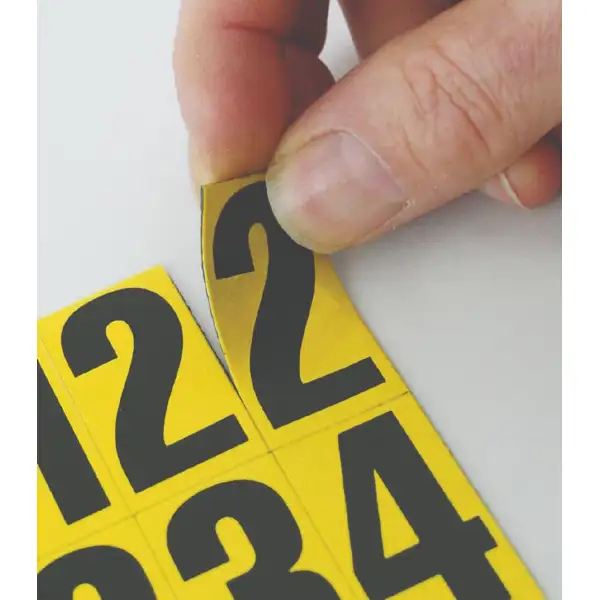 Magnetické číslice – Mix, znak 0-9, výška znaku 43 mm, bílý podklad