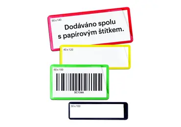 Magnetické kapsy na štítky, barevné