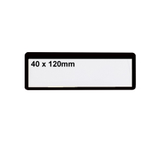 Magnetické kapsy na štítky – černá, 40×120 mm, balení 100 ks