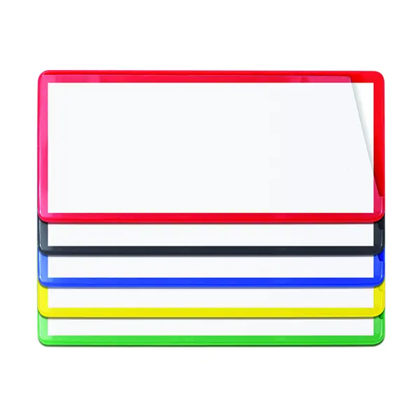 Magnetické kapsy na štítky – žlutá, 60×140 mm, balení 100 ks