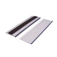 Magnetické lišta, držák regálových štítků, typ V – 54×200 mm, balení 50 ks
