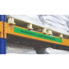 Magnetické přepisovatelné pásky na regály – červená, 70 mm × 10 m