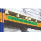 Magnetické přepisovatelné pásky na regály – modré, 80 mm × 10 m