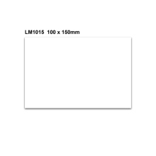 Magnetické přepisovatelné štítky – bílá, 100×150 mm, balení 100 ks