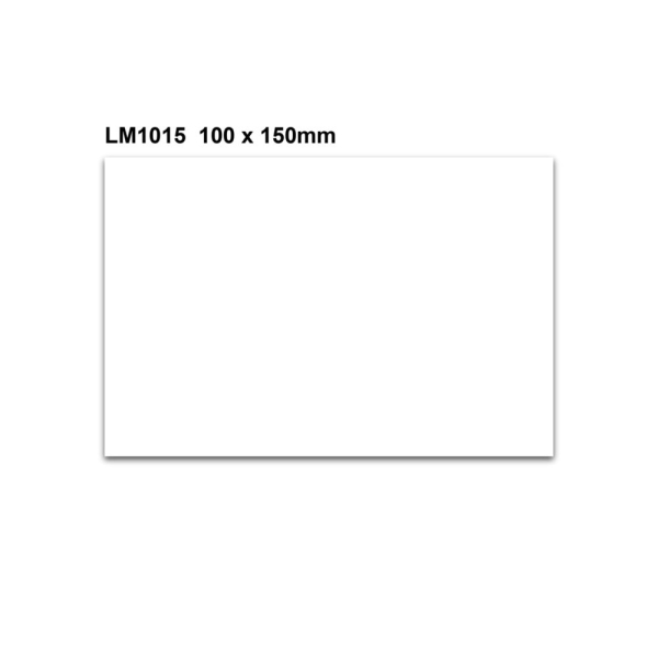 Magnetické přepisovatelné štítky – bílá, 100×150 mm, balení 100 ks