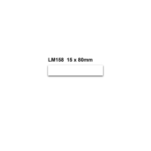 Magnetické přepisovatelné štítky – bílá, 15×80 mm, balení 100 ks