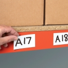 Magnetické přepisovatelné štítky – bílá, 30×100 mm, balení 100 ks