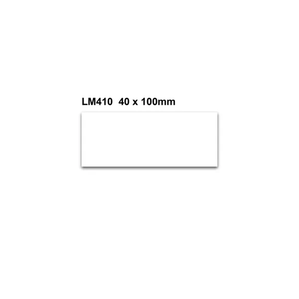 Magnetické přepisovatelné štítky – bílá, 40×100 mm, balení 100 ks