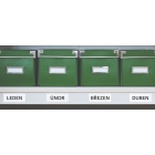 Magnetické přepisovatelné štítky – bílá, 50×100 mm, balení 100 ks