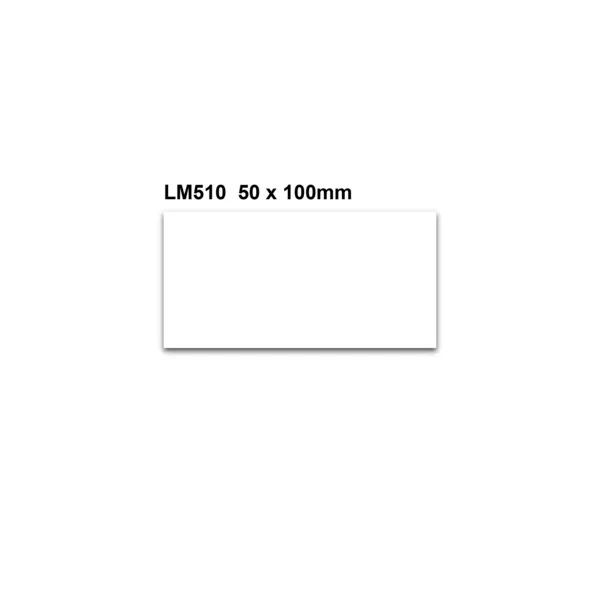Magnetické přepisovatelné štítky – bílá, 50×100 mm, balení 100 ks