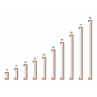 Magnetický držák regálových štítků, typ C – 40×80 mm, balení 100 ks