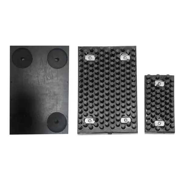 Mobilní magnetický nárazník pro manipulační techniku s gumovými štětinami – 100×50×30 mm