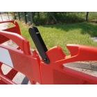 Mobilní plastová zábrana skládací  Safegate, 3segmentová – červená