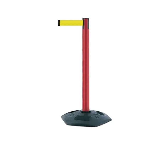 Mobilní zahrazovací sloupek Heavy Duty, červený – žluté pásmo 3,65 m