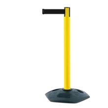 Mobilní zahrazovací sloupek Heavy Duty, žlutý – černé pásmo 3,65 m