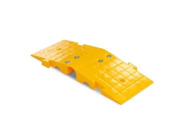Modulární kabelový přejezd, most – nosnost 44 t, 1270×457×120 mm, žlutá
